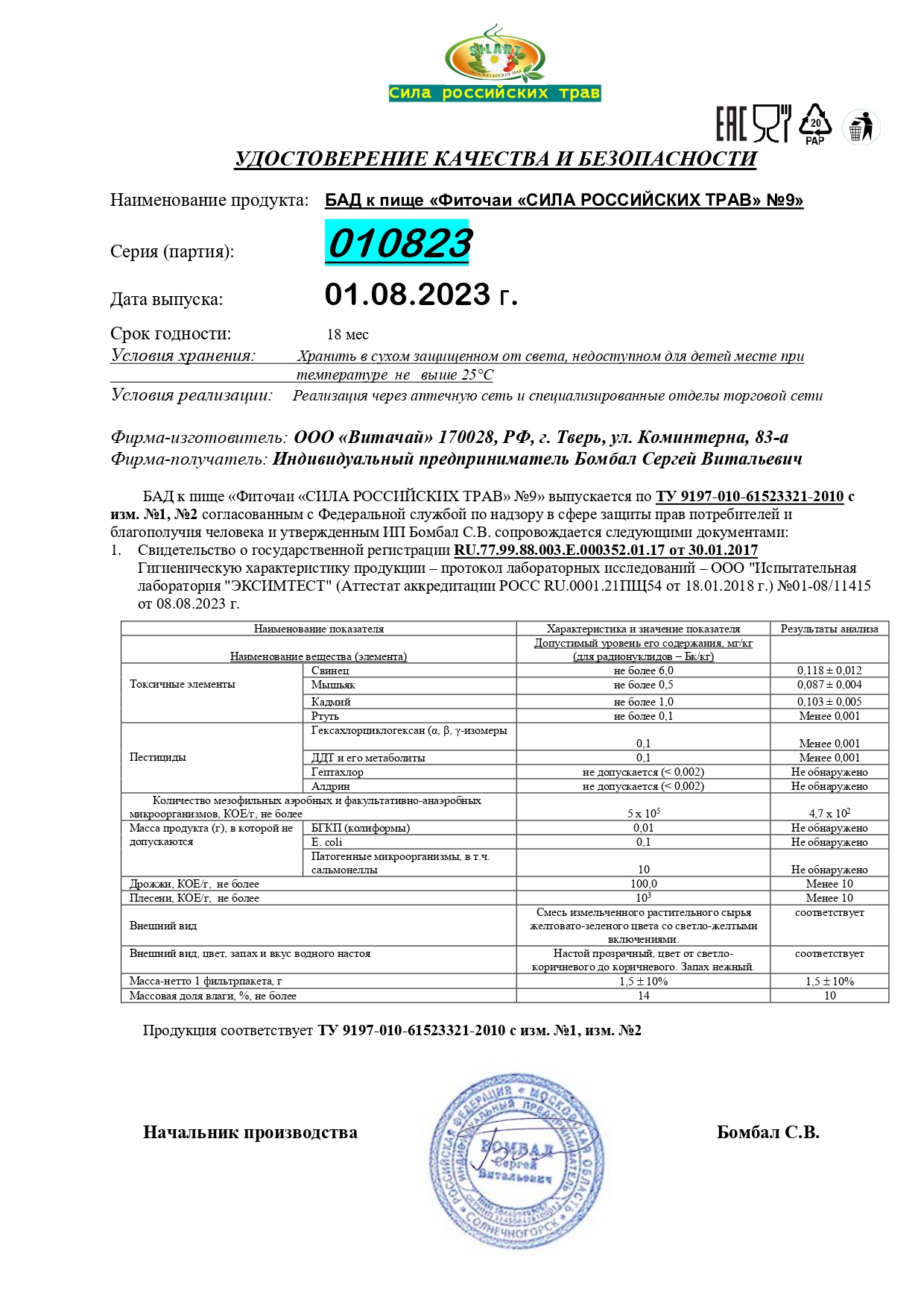 Паспорт №082023